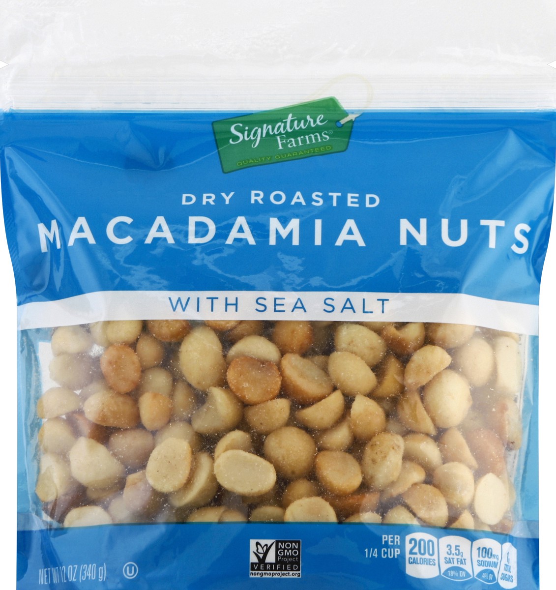 slide 3 of 7, Signature Farms Macadamia Nuts, 12 oz