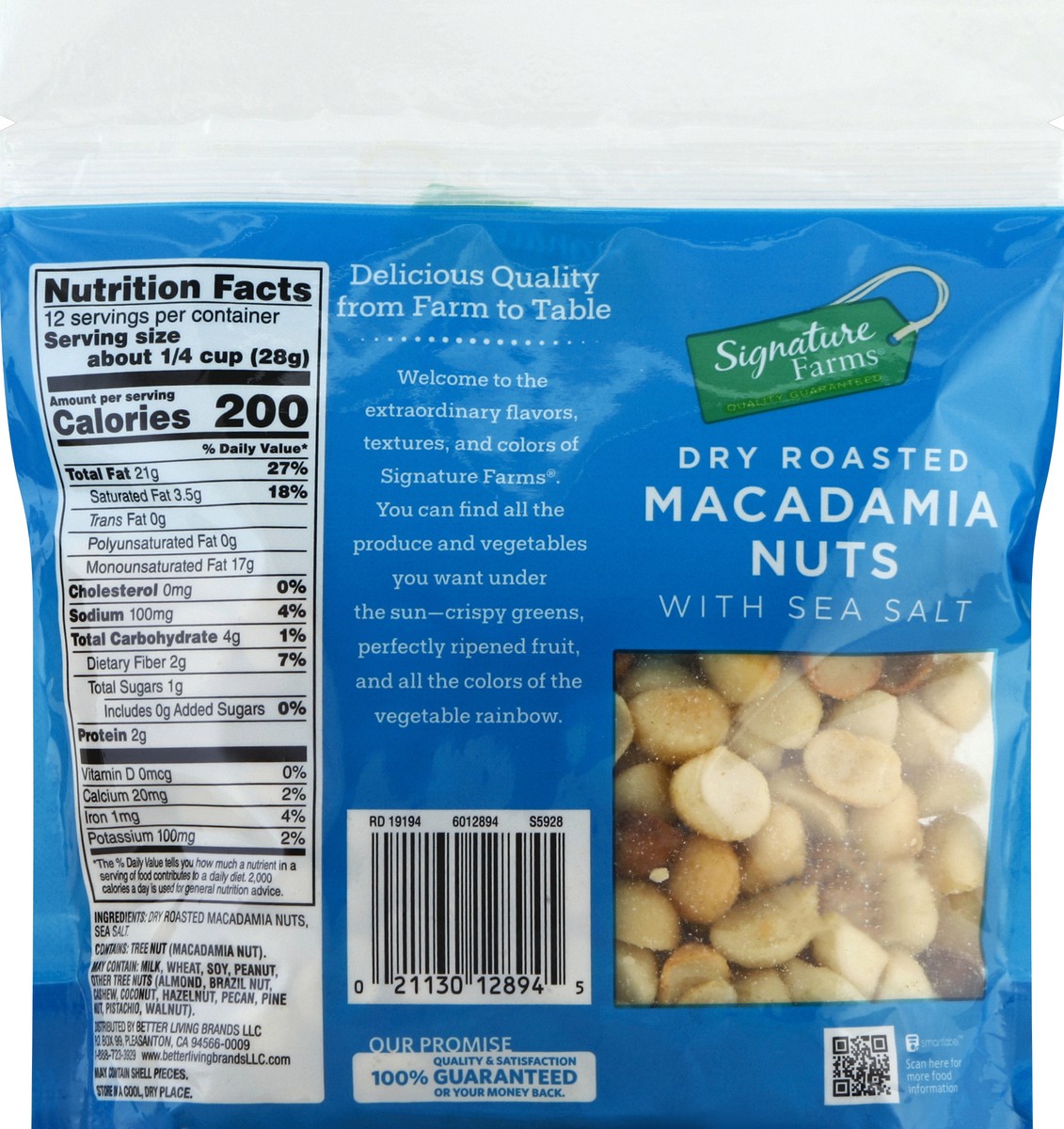 slide 2 of 7, Signature Farms Macadamia Nuts, 12 oz