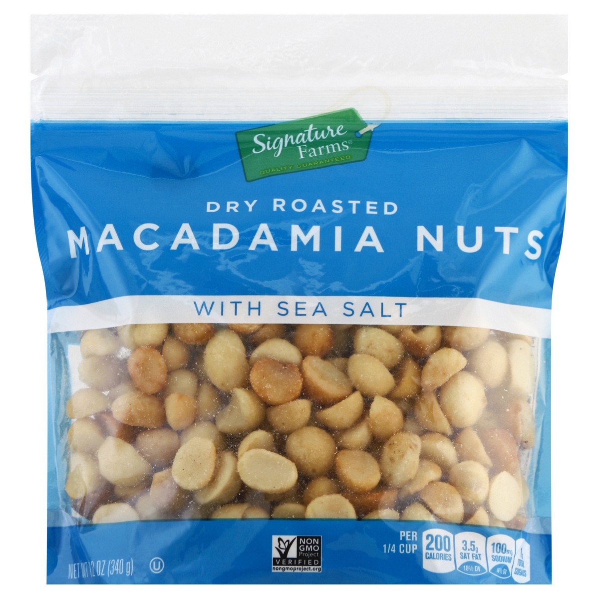 slide 1 of 7, Signature Farms Macadamia Nuts, 12 oz