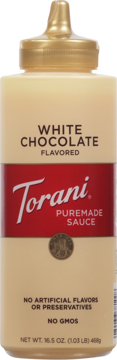 slide 7 of 9, Torani White Chocolate Flavored Puremade Sauce - 16.5 oz, 16.5 oz