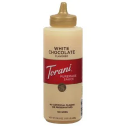 Torani White Chocolate Flavored Puremade Sauce - 16.5 oz