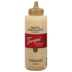 Torani White Chocolate Flavored Puremade Sauce - 16.5 oz