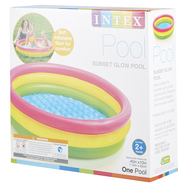 slide 8 of 29, Intex Sunset Glow Baby Pool, 1 ct