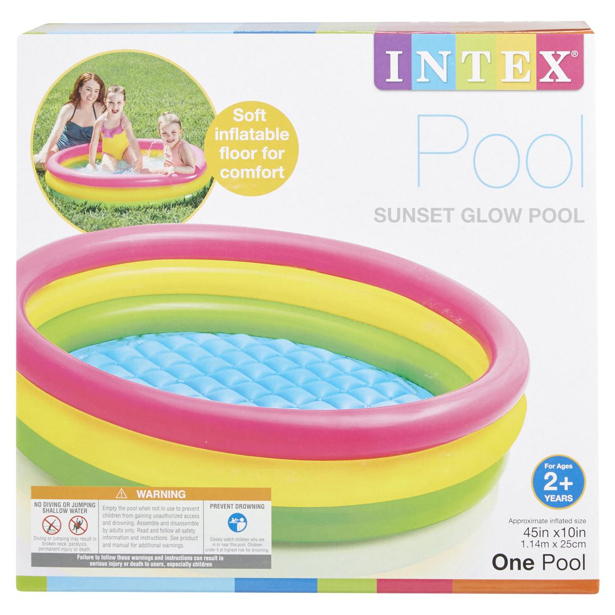 slide 1 of 29, Intex Sunset Glow Baby Pool, 1 ct