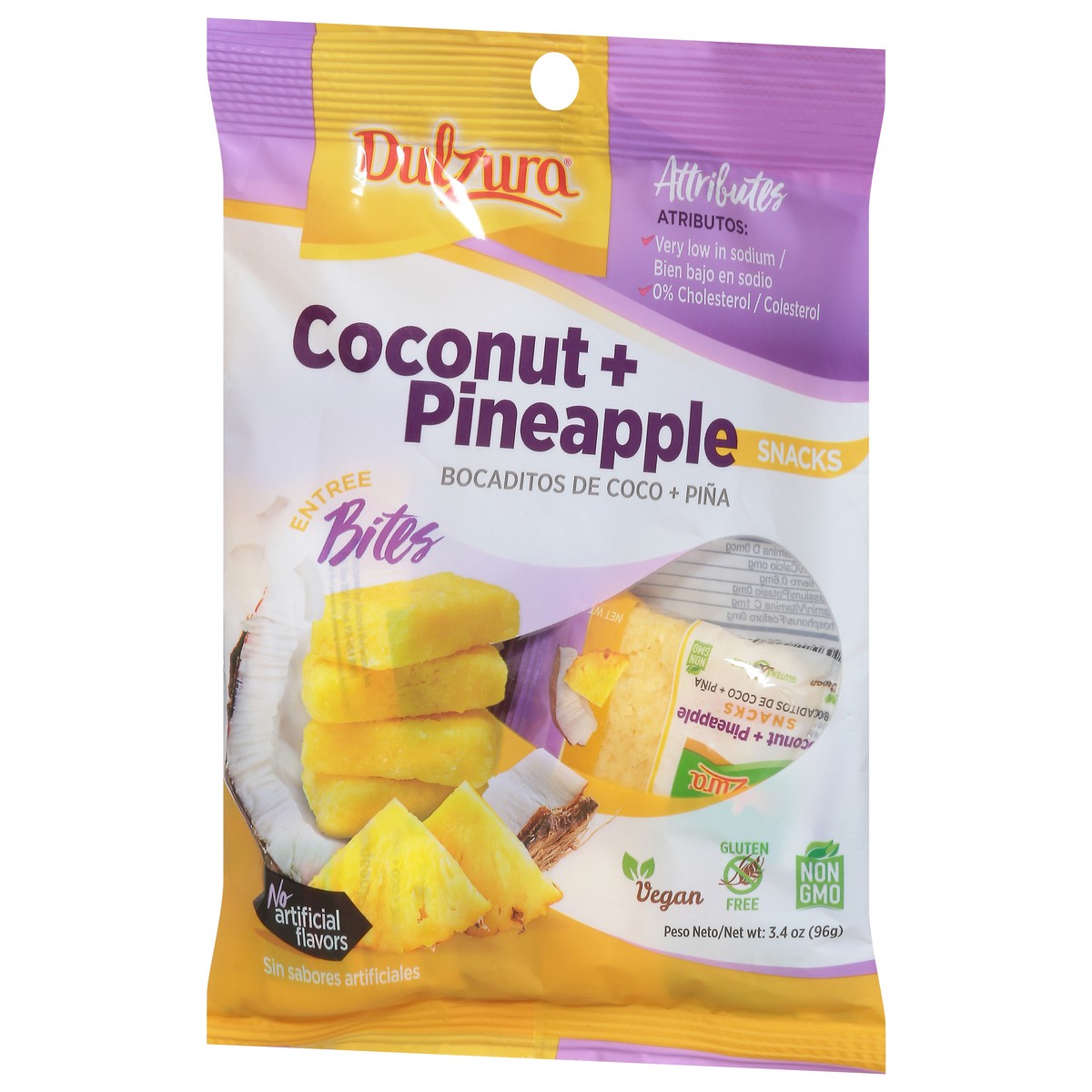 slide 9 of 9, Dulzura Coconut + Pineapple Snacks Bites 3.4 oz, 3.4 oz