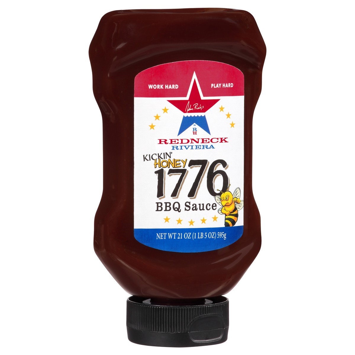 slide 5 of 11, Redneck Riviera 1776 Kickin Honey BBQ Sauce, 21 oz