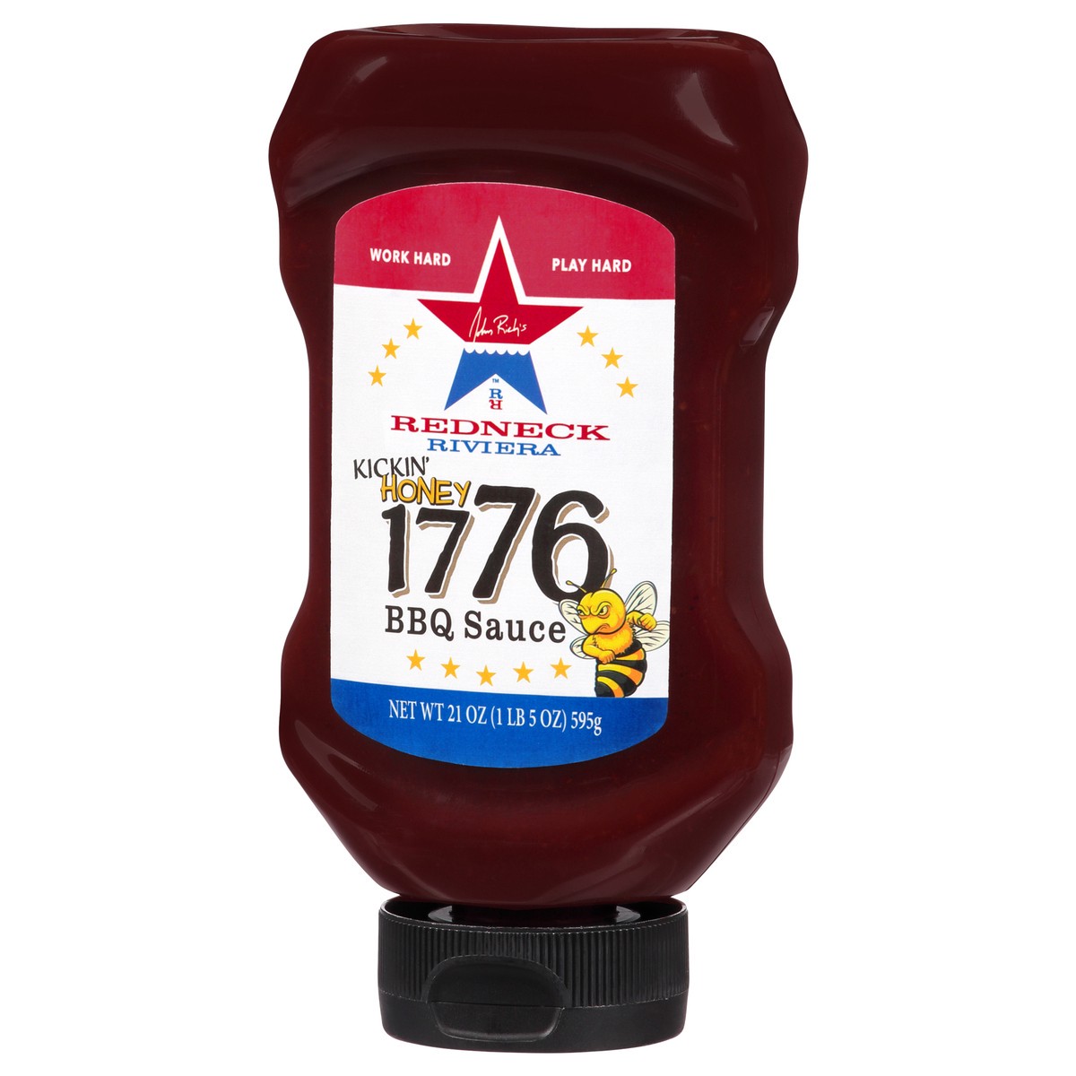 slide 2 of 11, Redneck Riviera 1776 Kickin Honey BBQ Sauce, 21 oz