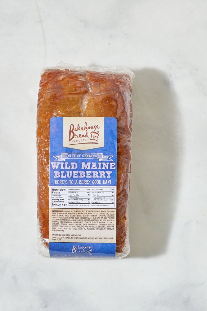 slide 1 of 1, Bakehouse Artisan Wild Maine Blueberry Bread, 14 oz
