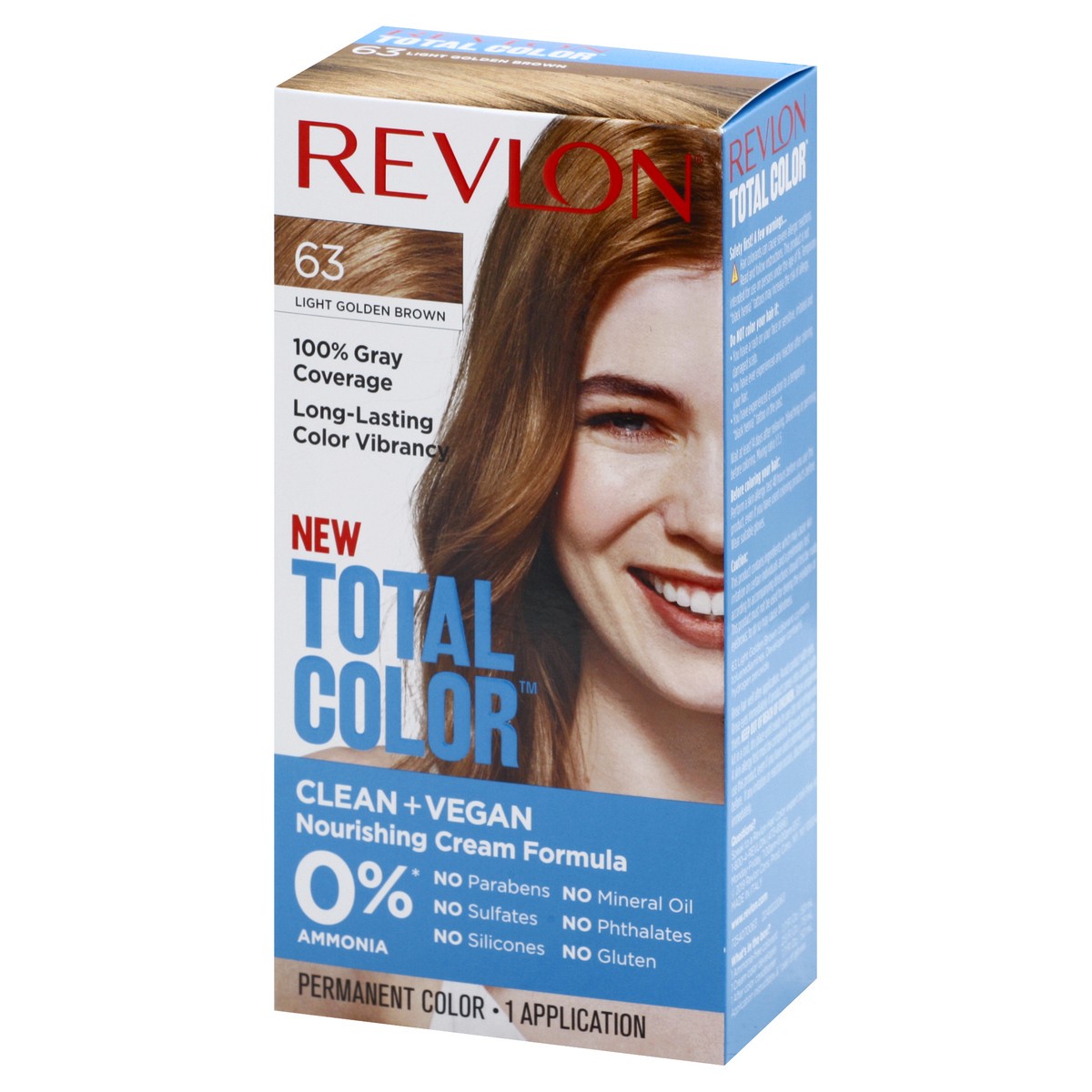 slide 4 of 9, Revlon Total Color Clean and Vegan Hair Color with 100% Gray Coverage - Light Golden Brown, 5.94 fl oz