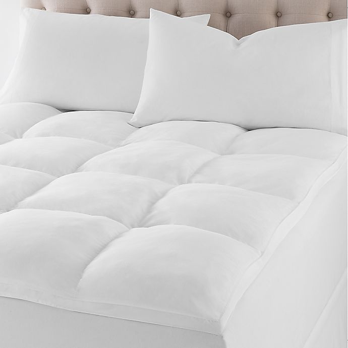 slide 1 of 3, Wamsutta Gusset Full Fiberbed - White, 1.5 in