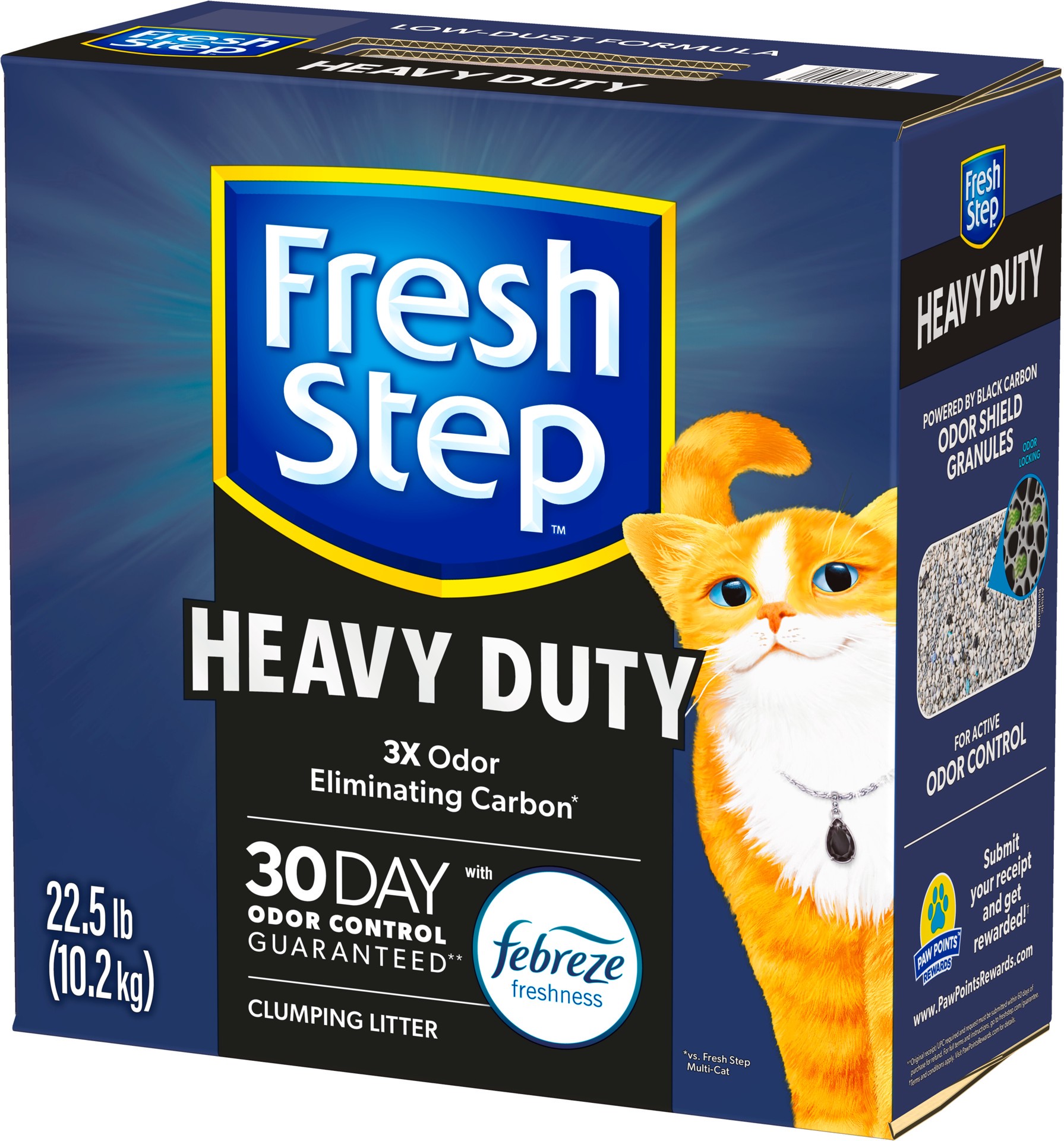 slide 3 of 5, Fresh Step Heavy Duty 22.5lb, 22.5 lb