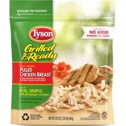 Tyson Grilled & Ready Fully Cooked Pulled Chicken Breast, 20 oz