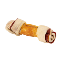 slide 4 of 10, Good 'n' Fun Triple Flavor Rawhide Long Lasting Rawhide with Pork, Chicken and Beef Flavor Dog Treats - 3ct, 3 ct