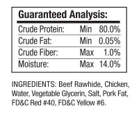 slide 9 of 10, Good 'n' Fun Triple Flavor Rawhide Long Lasting Rawhide with Pork, Chicken and Beef Flavor Dog Treats - 3ct, 3 ct