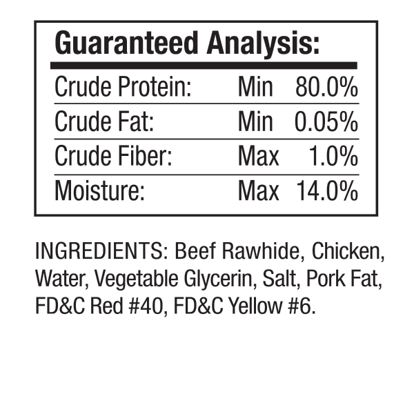 slide 10 of 10, Good 'n' Fun Triple Flavor Rawhide Long Lasting Rawhide with Pork, Chicken and Beef Flavor Dog Treats - 3ct, 3 ct