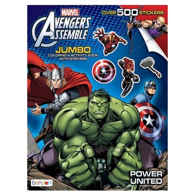 slide 1 of 1, Bendon Avengers Jumbo Coloring & Activity Book With Stickers, 1 ct