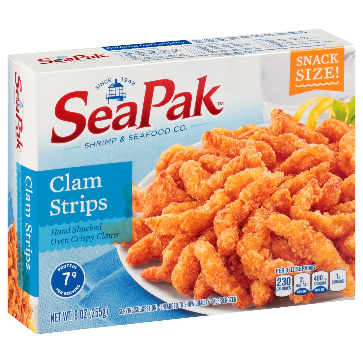 slide 3 of 11, SeaPak Clam Strips Snack Size, 9 oz