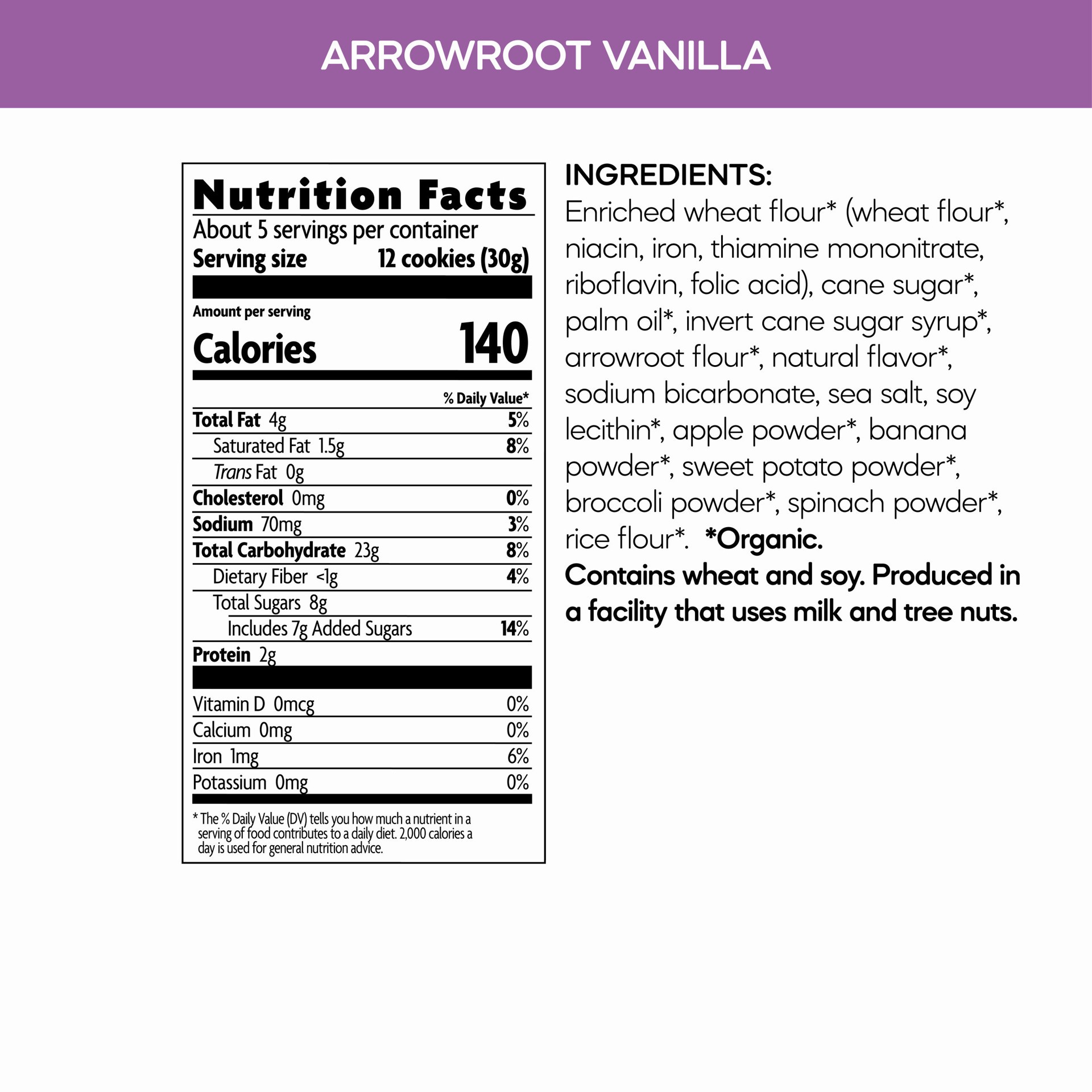 slide 3 of 3, Nature's Path Organic Seafriends Organic Arrowroot Vanilla Cookies 4.9 oz, 4.9 oz