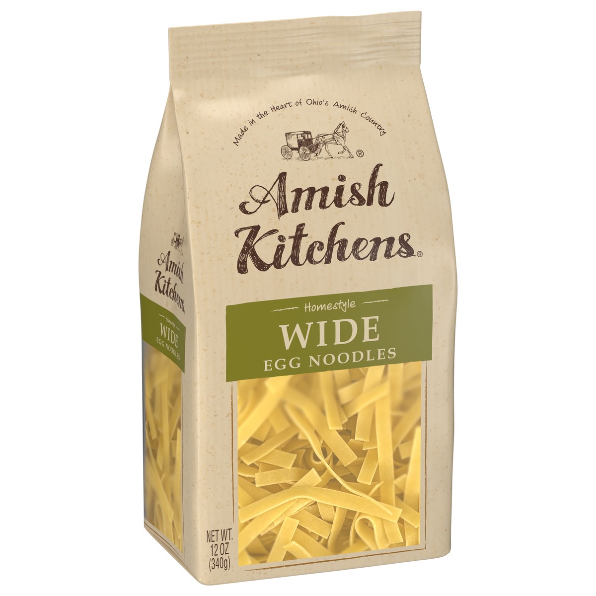 slide 4 of 4, Amish Kitchens Homestyle Wide Egg Noodles 12 oz. Bag, 12 oz