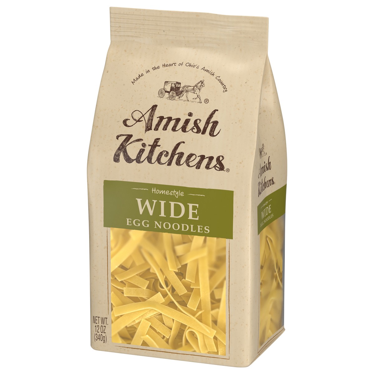 slide 2 of 4, Amish Kitchens Homestyle Wide Egg Noodles 12 oz. Bag, 12 oz