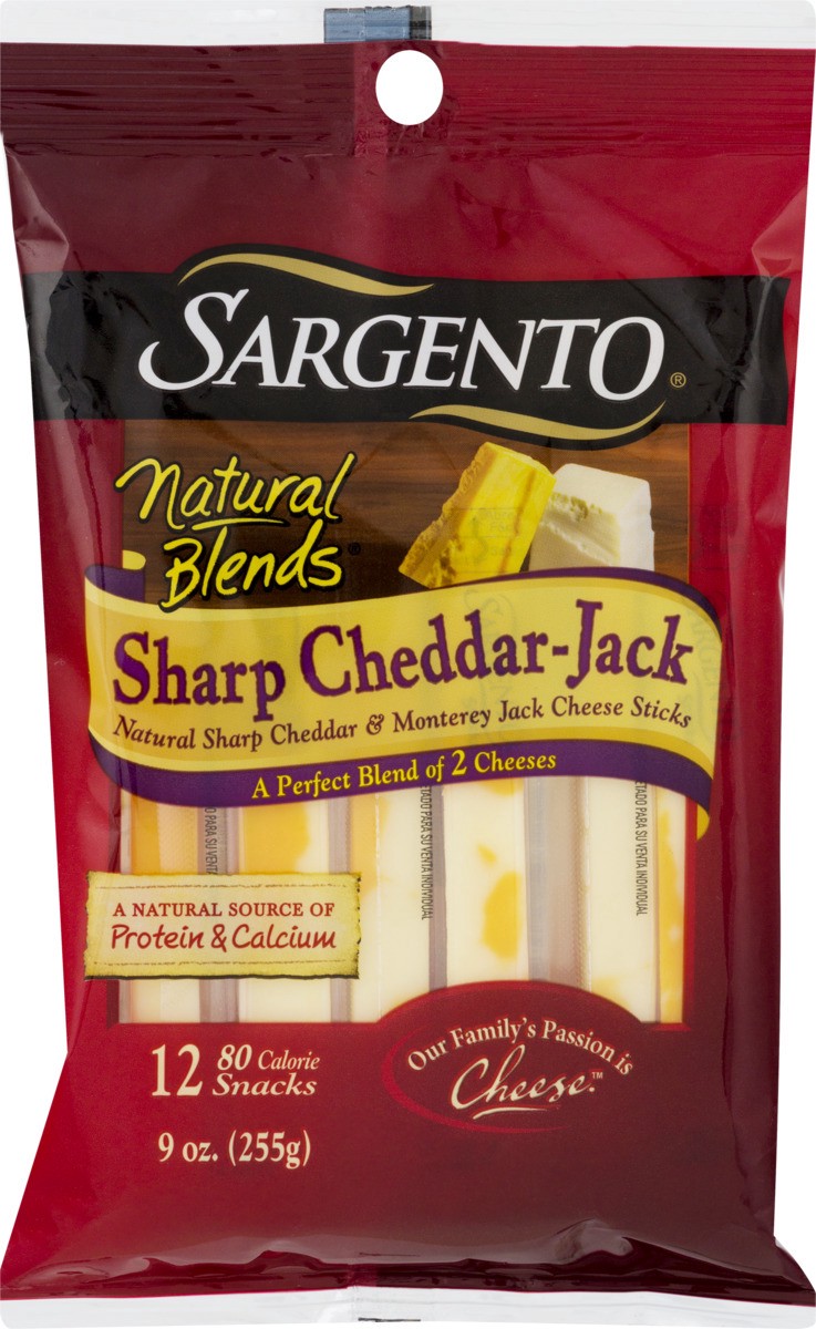 slide 4 of 9, 9Oz Sharp Cheddar Jack Stick, 9 oz