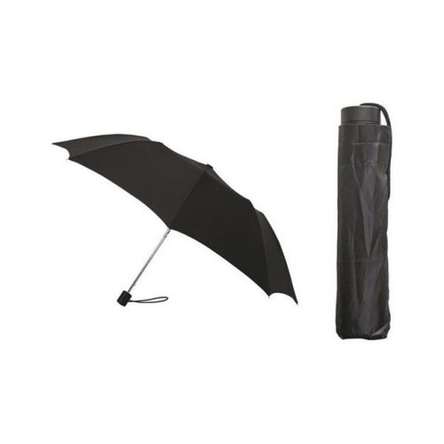 slide 1 of 1, Rainbrella Black Manual Umbrella, 42 in