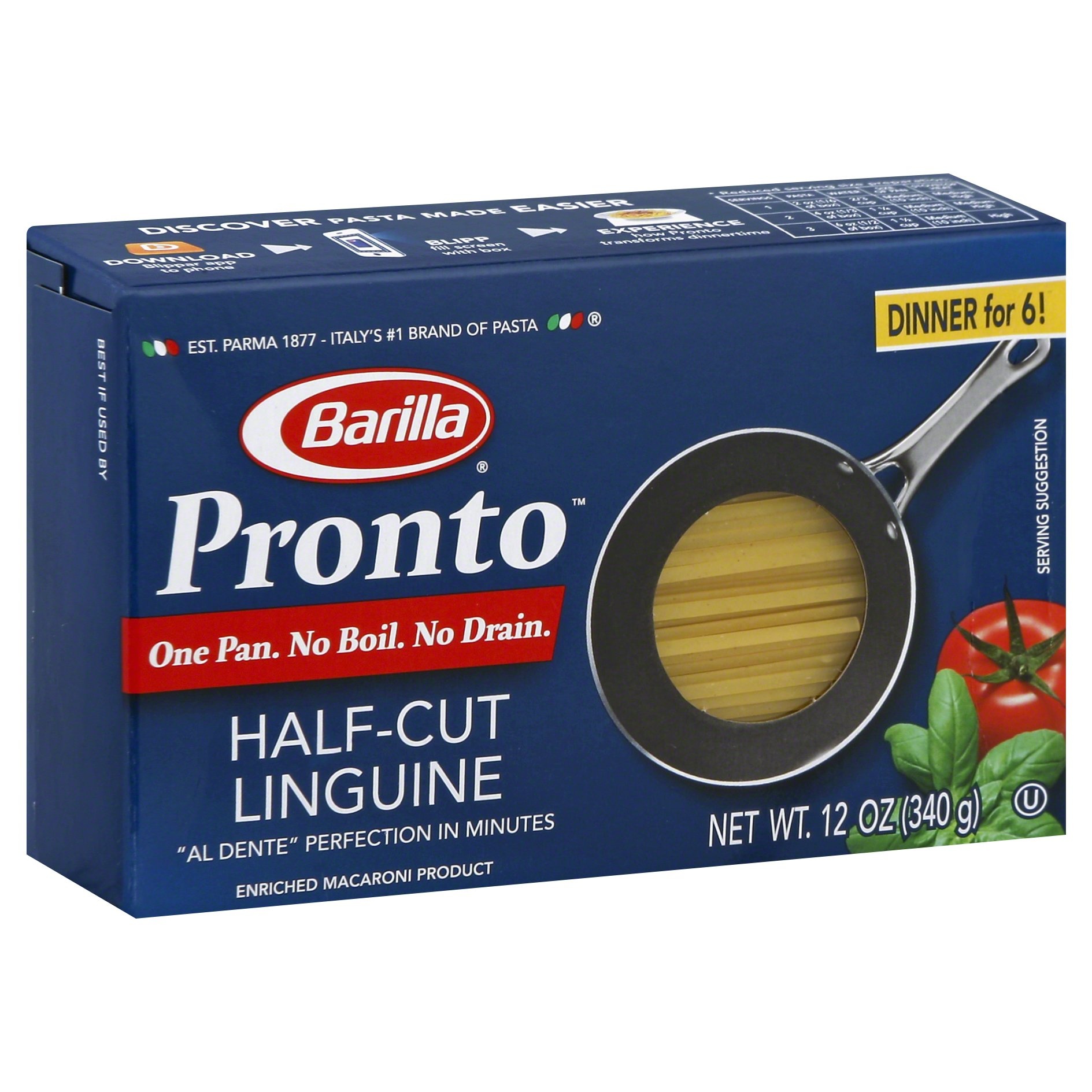 slide 1 of 1, Barilla Linguine 12 oz, 12 oz