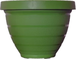 Akro-Mils Rings Self-Watering Planter - Grassy Green