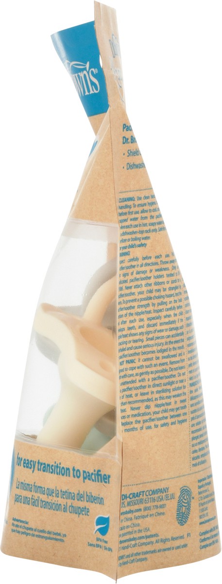 slide 2 of 9, Dr. Brown's Happypaci 0-6 m Pacifiers 3 Each, 3 ct