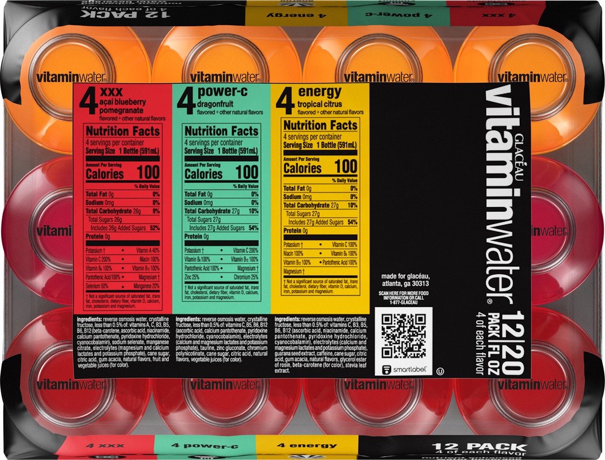 slide 4 of 13, vitaminwater variety pack Bottles- 12 ct, 12 ct