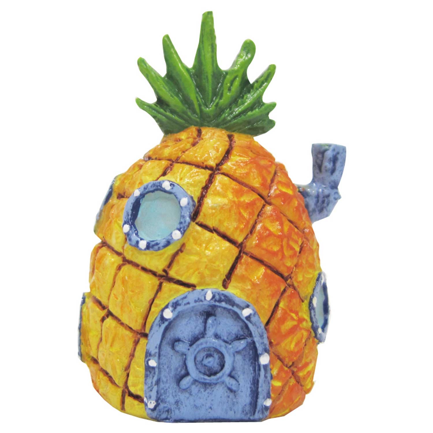 slide 1 of 1, Penn-Plax SpongeBob Squarepants Mini Pineapple House Aquatic Ornament, 1 ct