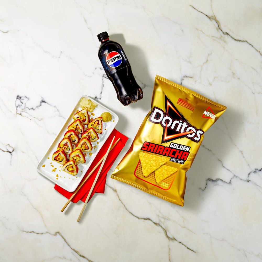 slide 2 of 4, Japanese Food Express Inc Doritos Tangy Golden Sriracha Spicy Tuna Roll, 8.5 oz