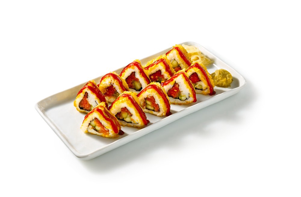 slide 3 of 4, Japanese Food Express Inc Doritos Tangy Golden Sriracha Spicy Tuna Roll, 8.5 oz