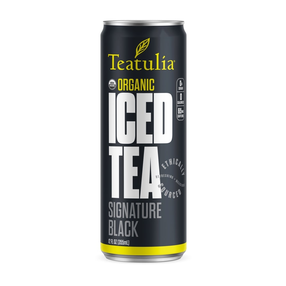 slide 1 of 1, Teatulia Organic Signature Black Iced Tea, 12 fl oz