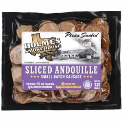 Holmes Smokehouse Sliced & Ready Pecan Smoked Andouille Sausage 12 oz