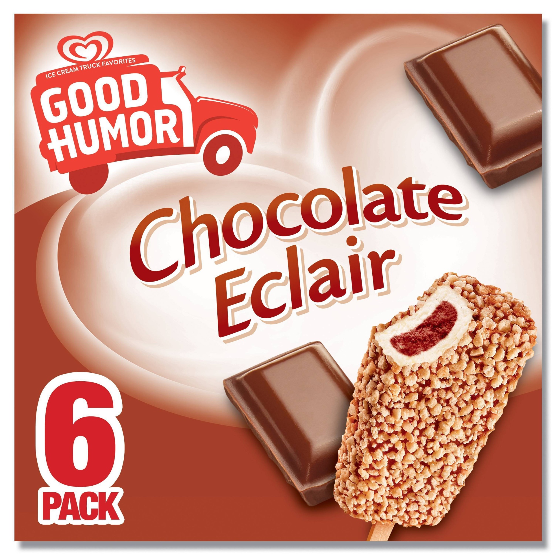 slide 1 of 5, Good Humor Chocolate Elcair Bar, 6 ct; 3 fl oz