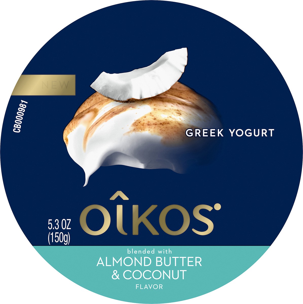 slide 4 of 8, Oikos Whole Milk Almond Butter & Coconut Greek Yogurt, 5.3 Oz., 5.3 oz