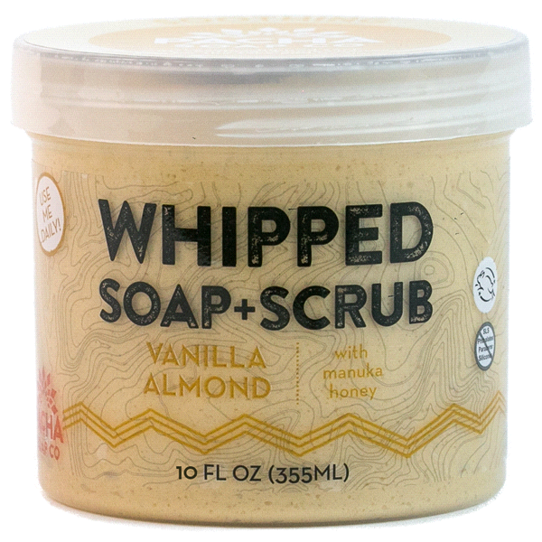 slide 1 of 1, Pacha Soap Co. Whipped Soap & Scrub - Vanilla Almond, 10 fl oz
