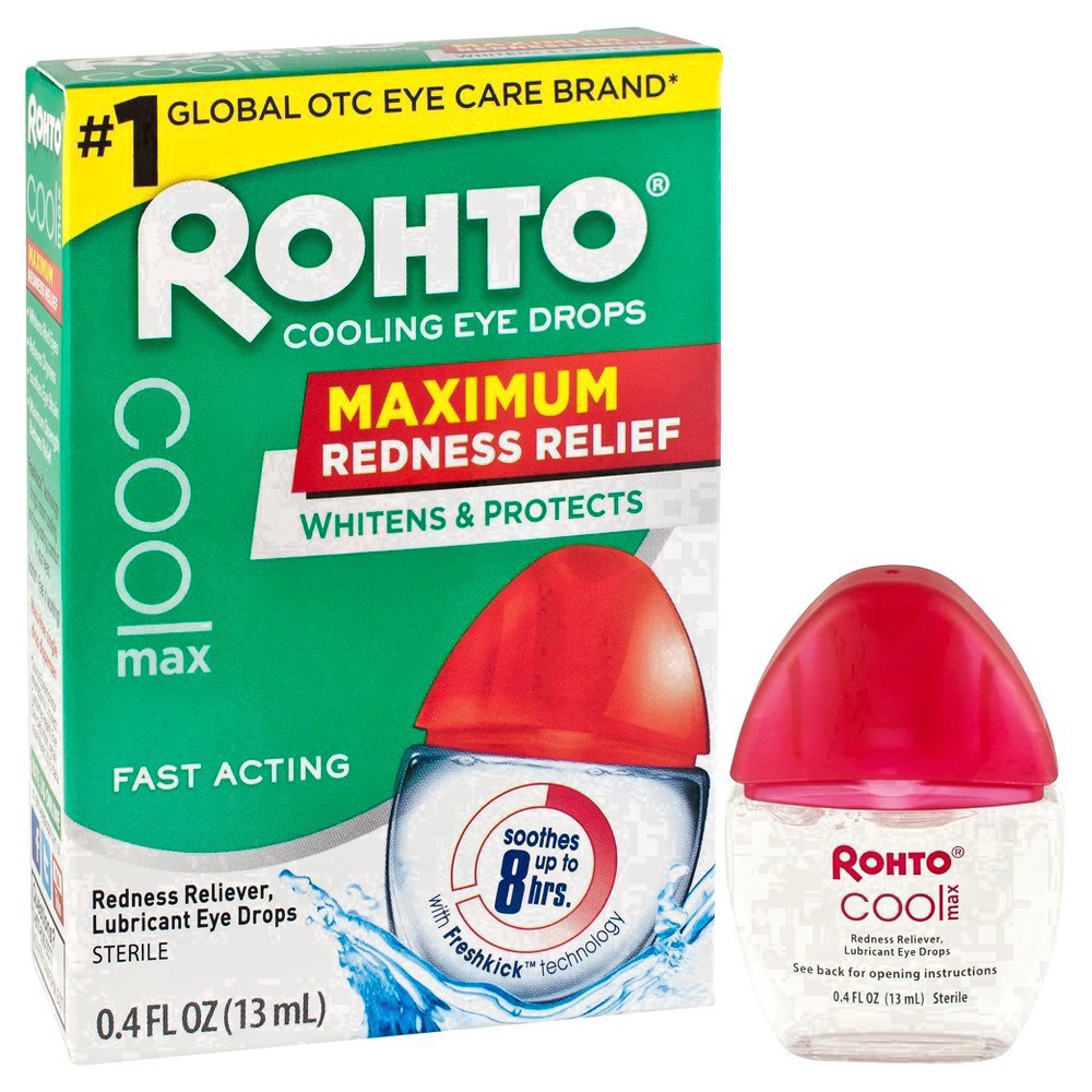 slide 20 of 105, Rohto Cool Max Eye Drops, 0.4 oz