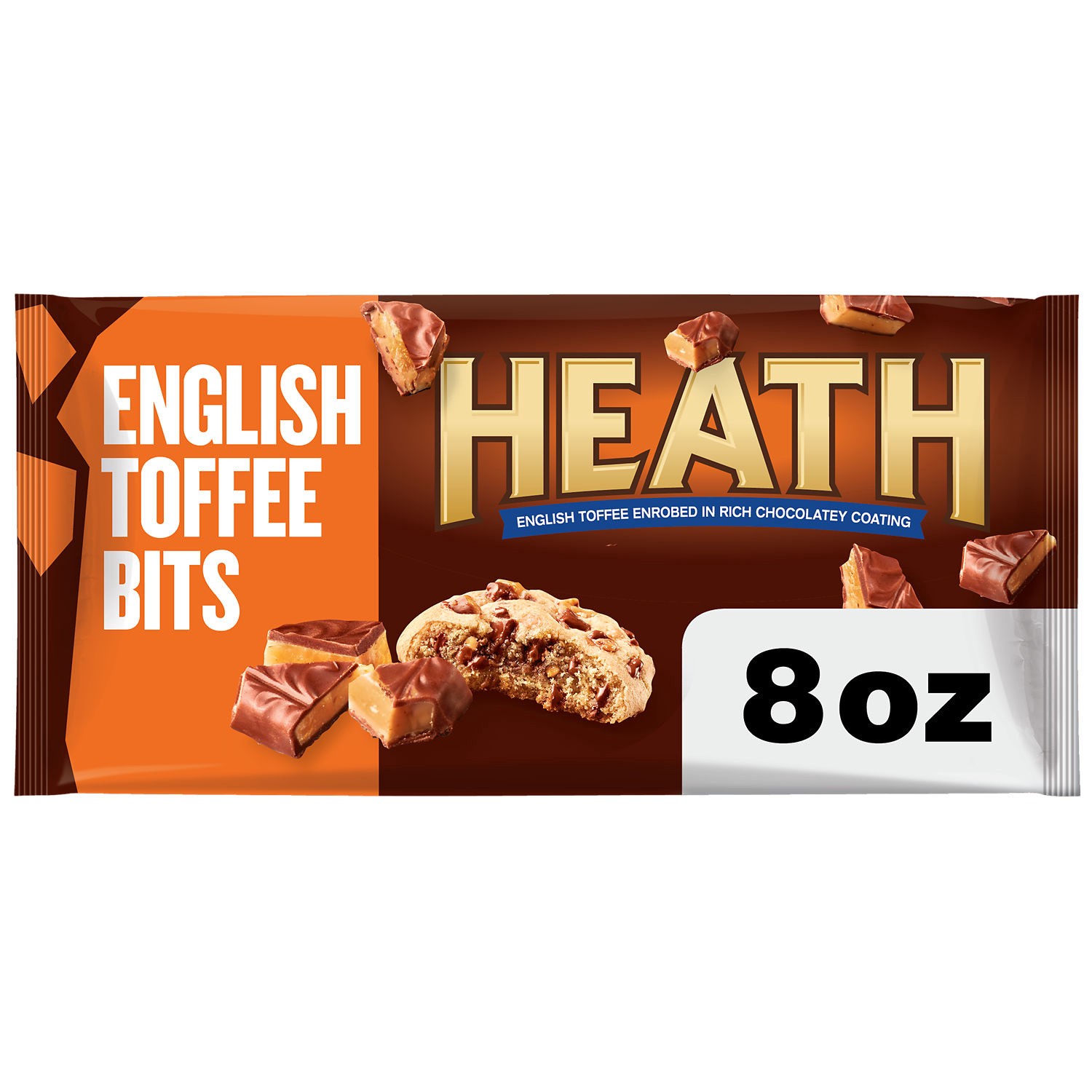 slide 6 of 9, HERSHEY'S Heath Milk Chocolate Toffee Bits - 8oz, 8 oz