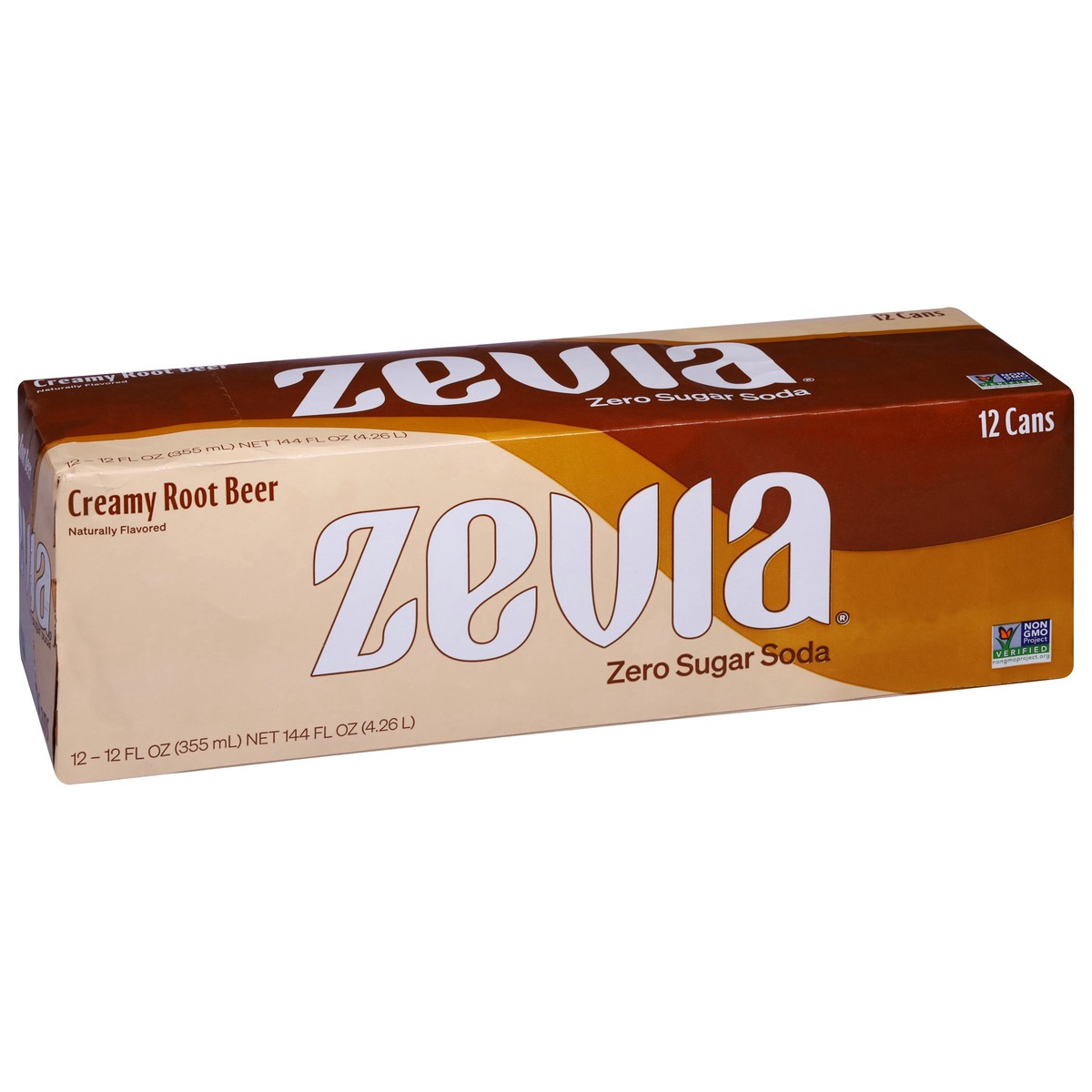 slide 2 of 9, Zevia Root Beer Zero Calorie Soda, 144 fl oz