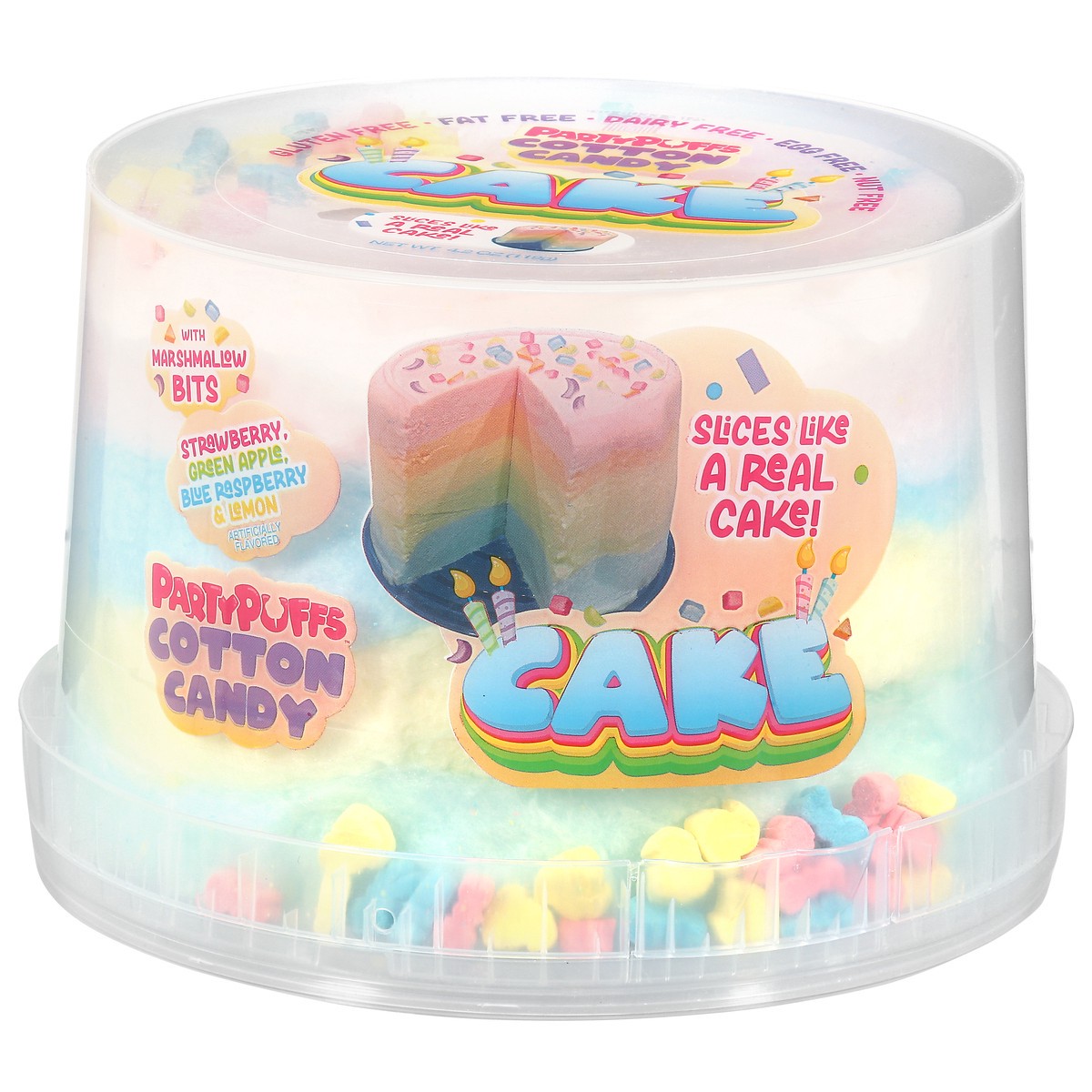 slide 1 of 14, Party Puffs Cotton Candy Cake 4.2 oz, 4.2 oz