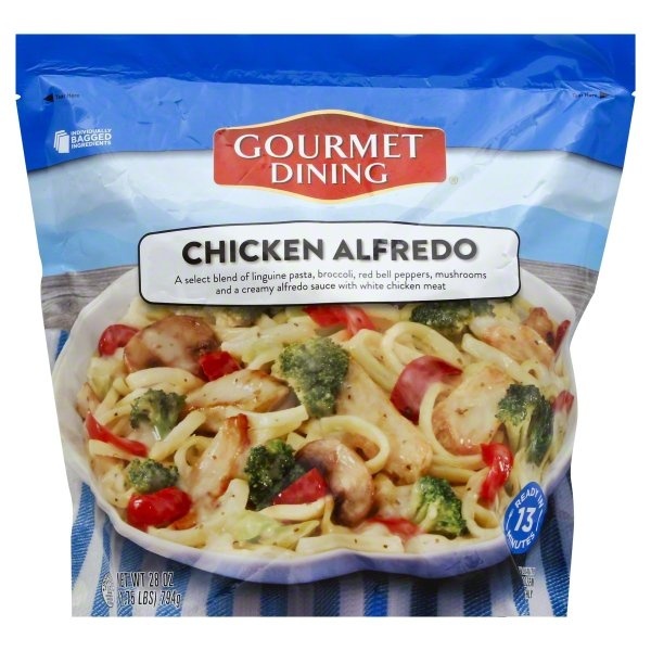 slide 1 of 1, Gourmet Dining Complete Skillet Meal Chicken Alfredo, 28 oz