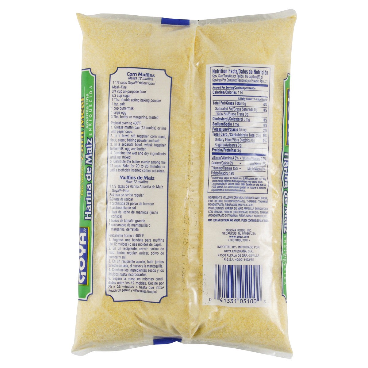 slide 4 of 5, Goya Fine Yellow Corn Meal, Enriched, 24 oz