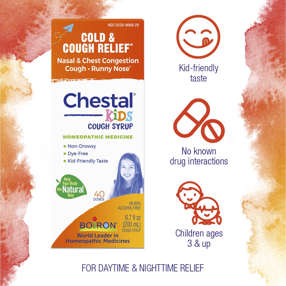 slide 4 of 6, Boiron Chestal Kids Cold & Cough 6.7 fl oz, 6.7 fl oz