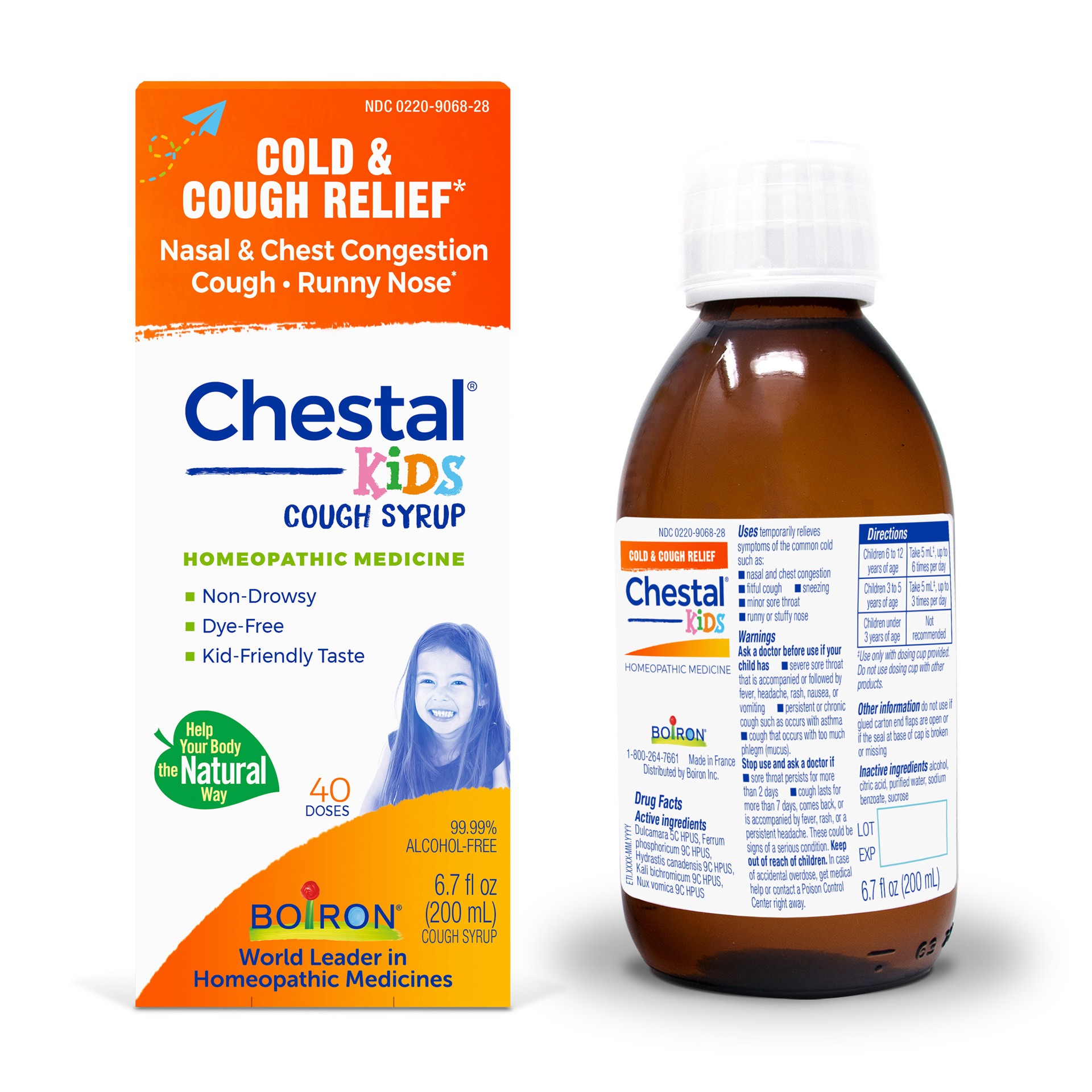 slide 1 of 6, Boiron Chestal Kids Cold & Cough 6.7 fl oz, 6.7 fl oz