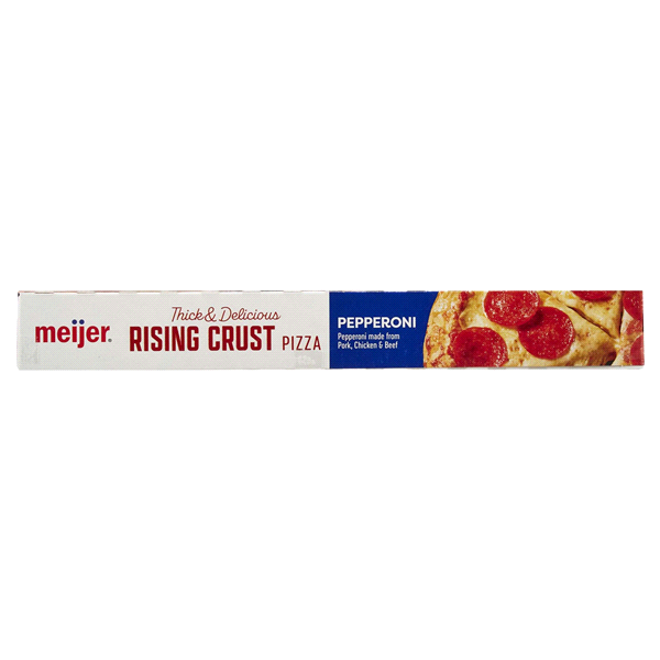 slide 5 of 29, Meijer Rising Crust Pepperoni Pizza, 28.3 oz