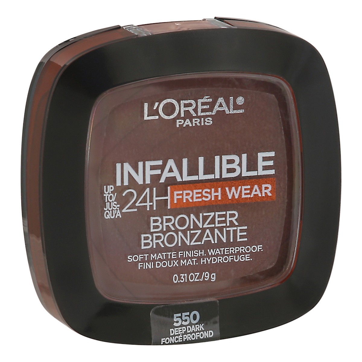slide 4 of 9, L'Oréal Infallible Deep Dark 550 Waterproof Bronzer 0.31 oz, 0.31 oz