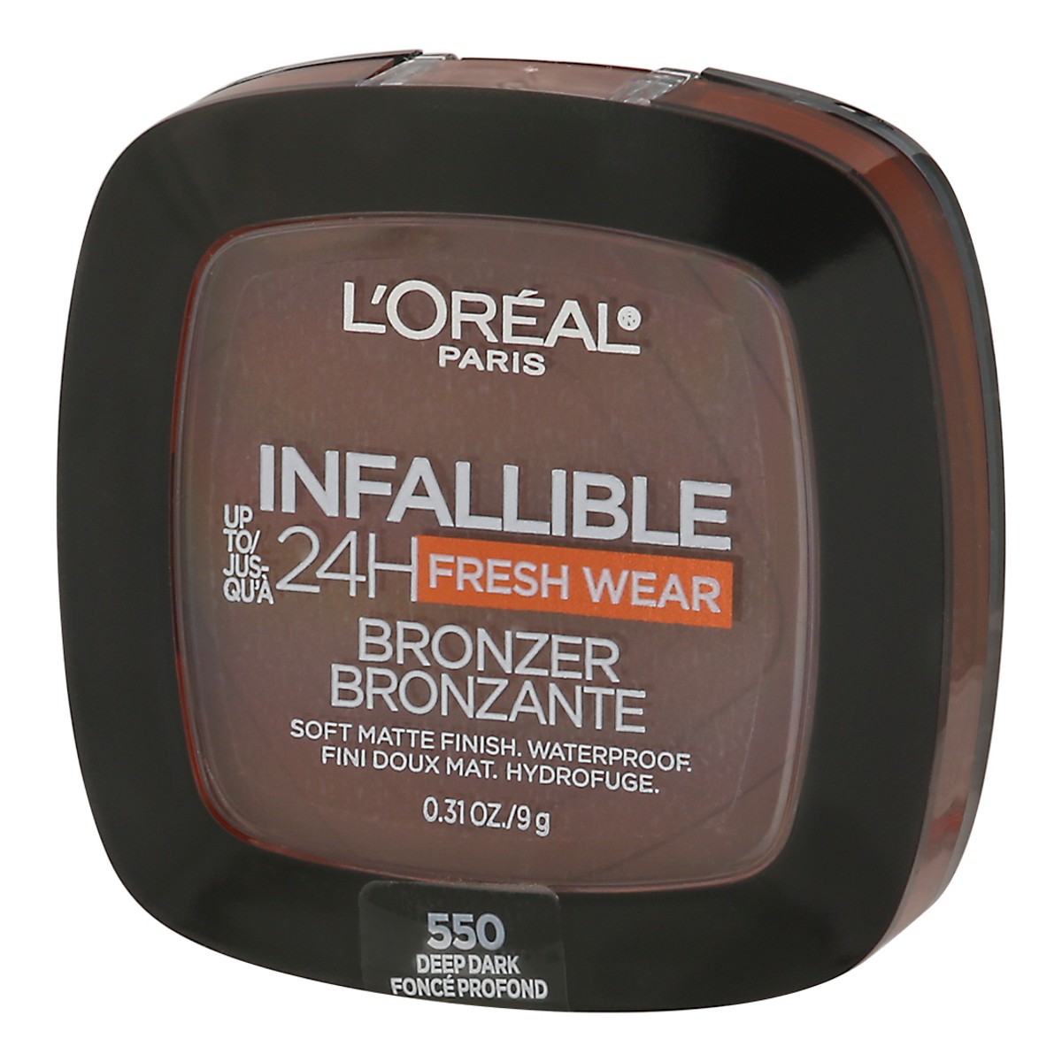 slide 3 of 9, L'Oréal Infallible Deep Dark 550 Waterproof Bronzer 0.31 oz, 0.31 oz