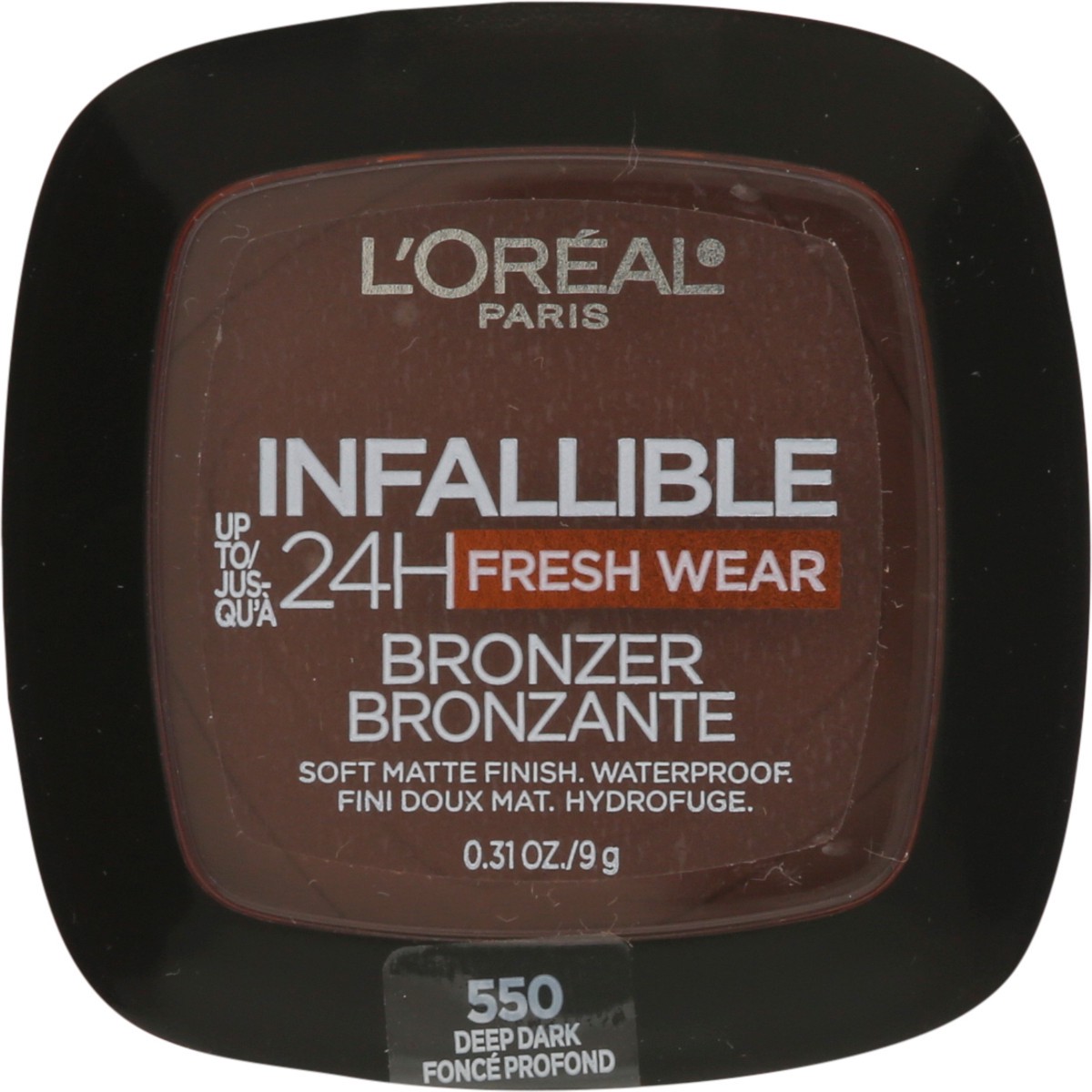 slide 5 of 9, L'Oréal Infallible Deep Dark 550 Waterproof Bronzer 0.31 oz, 0.31 oz
